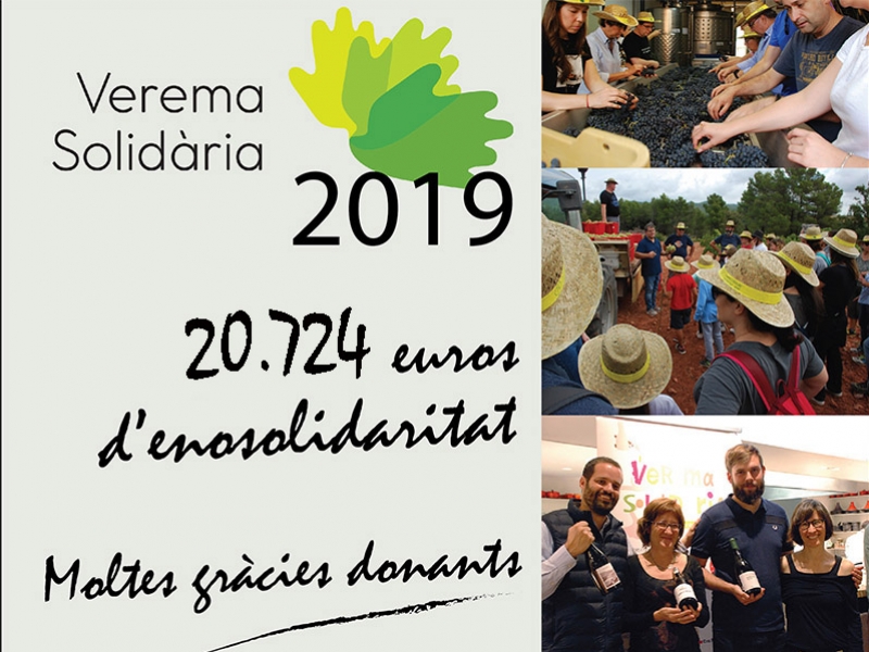 Verema Solidria tanca el 2019 amb el 103% dels objectius aconseguits